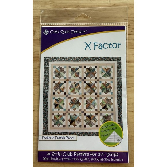 Cozy Quilt Designs Other - Quilt Pattern by Cozy Quilt Designs X Factor ~ A 2.5" Strip Club Pattern